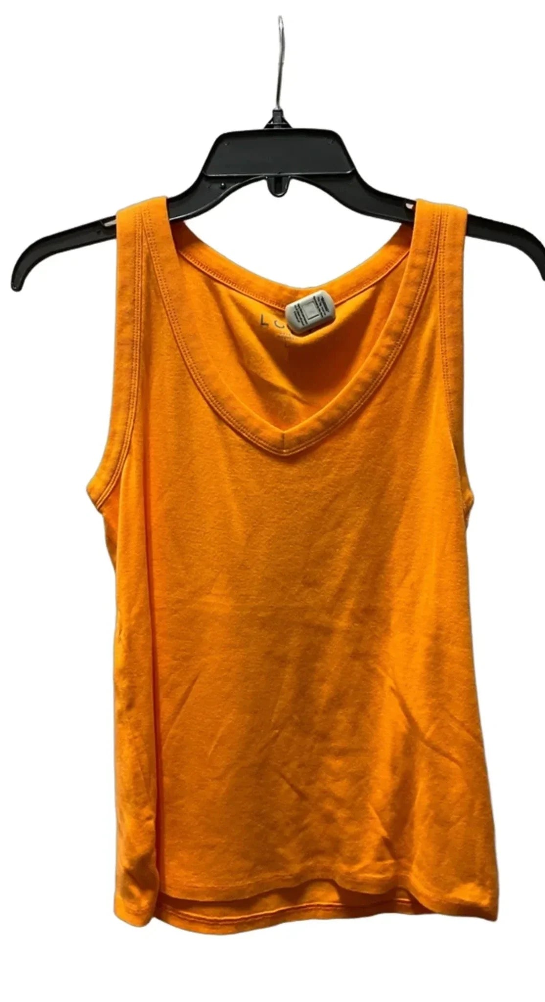 Top Sleeveless By Loft In Orange, Size: L