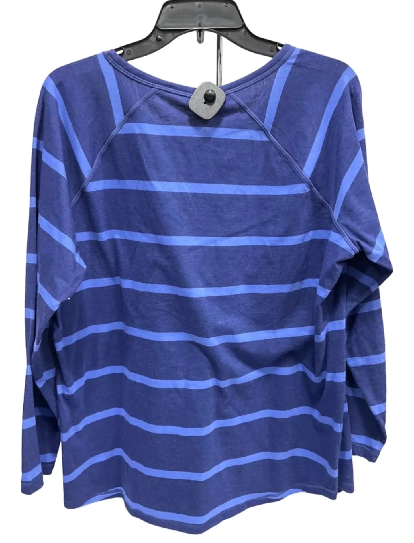 Top Long Sleeve By Talbots In Blue, Size: 1x