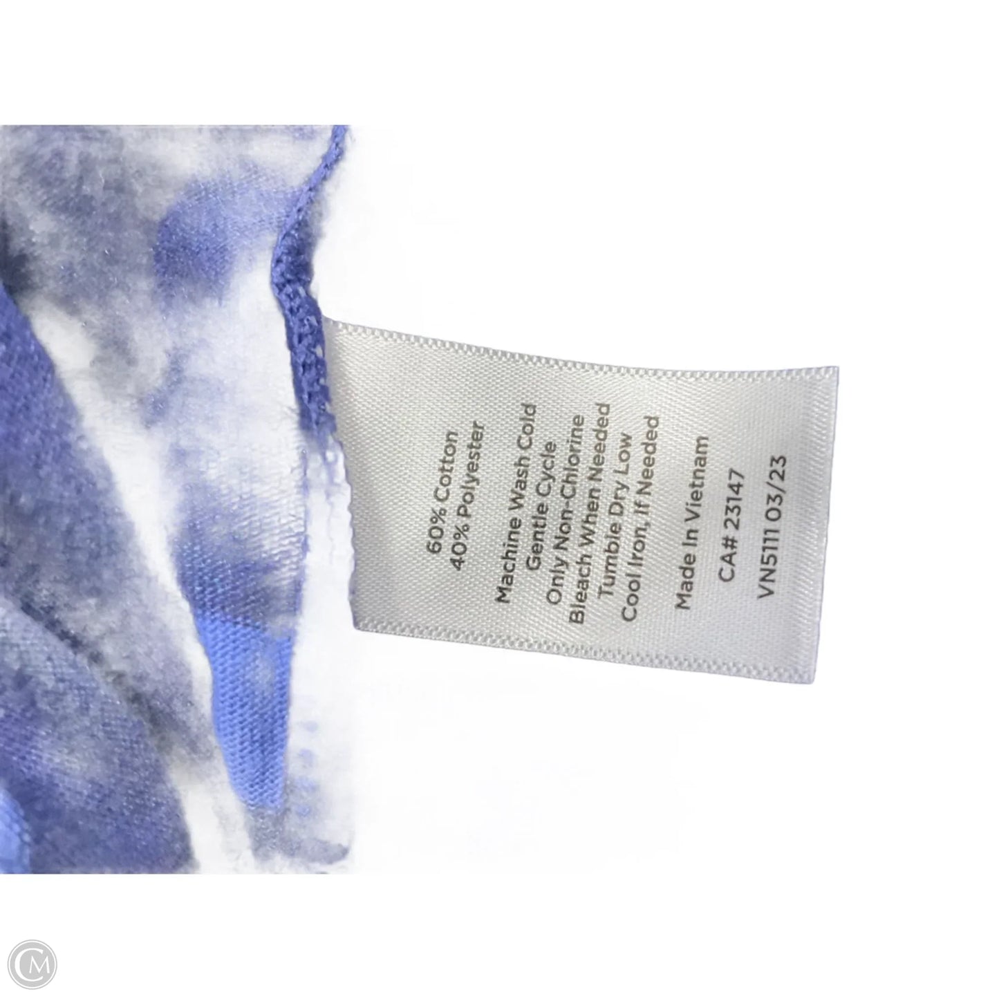 Top Long Sleeve By Talbots In Blue, Size: 1x