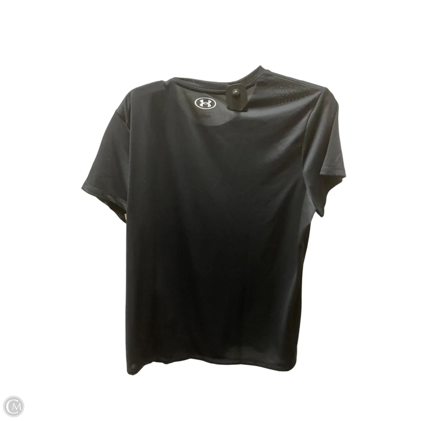 Athletic Top Short Sleeve By Under Armour In Black, Size: Xl
