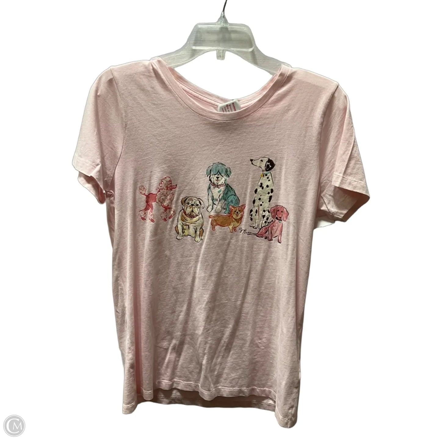 Top Short Sleeve By J. Crew In Pink, Size: M