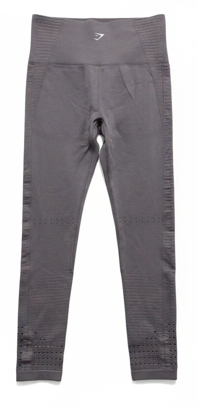 Athletic Leggings By Gym Shark In Grey, Size: S