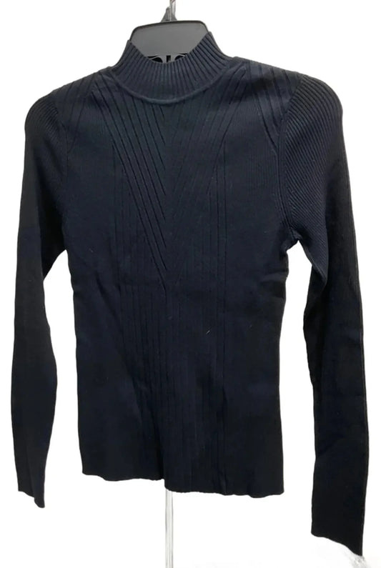 Top Long Sleeve By Inc In Black, Size: S