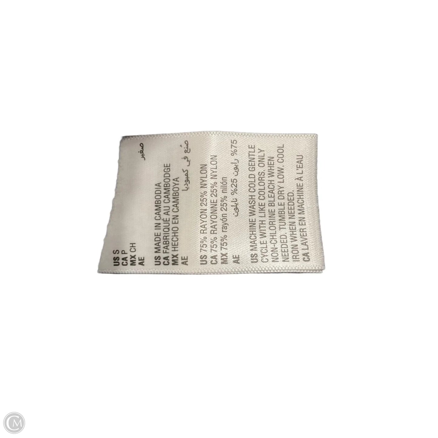 Top Long Sleeve By Inc In Black, Size: S