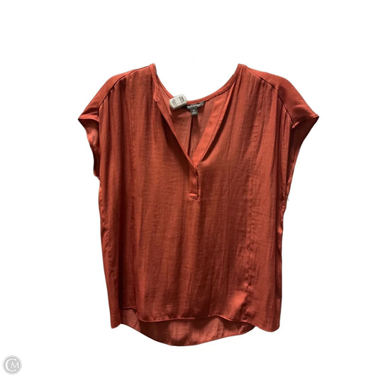 Top Short Sleeve By Banana Republic In Red, Size: M