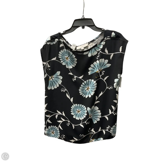 Top Short Sleeve By Loft In Black, Size: M