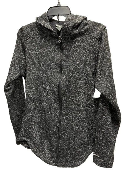 Athletic Jacket By Eddie Bauer In Grey, Size: M