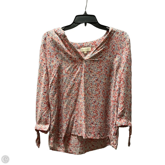 Top Short Sleeve By Cynthia Rowley In Floral Print, Size: L