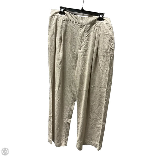 Pants Linen By Gap In Tan, Size: 16