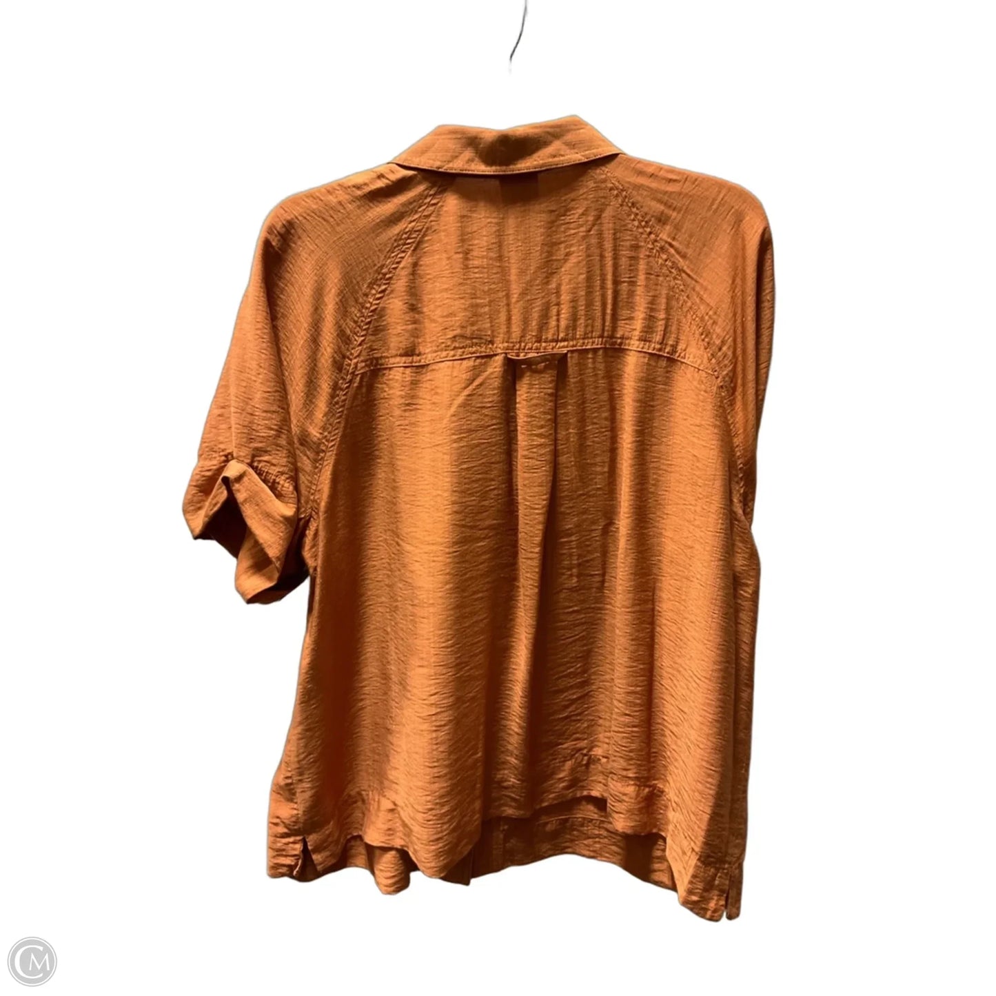 Top Short Sleeve By Cabi In Orange, Size: Xl