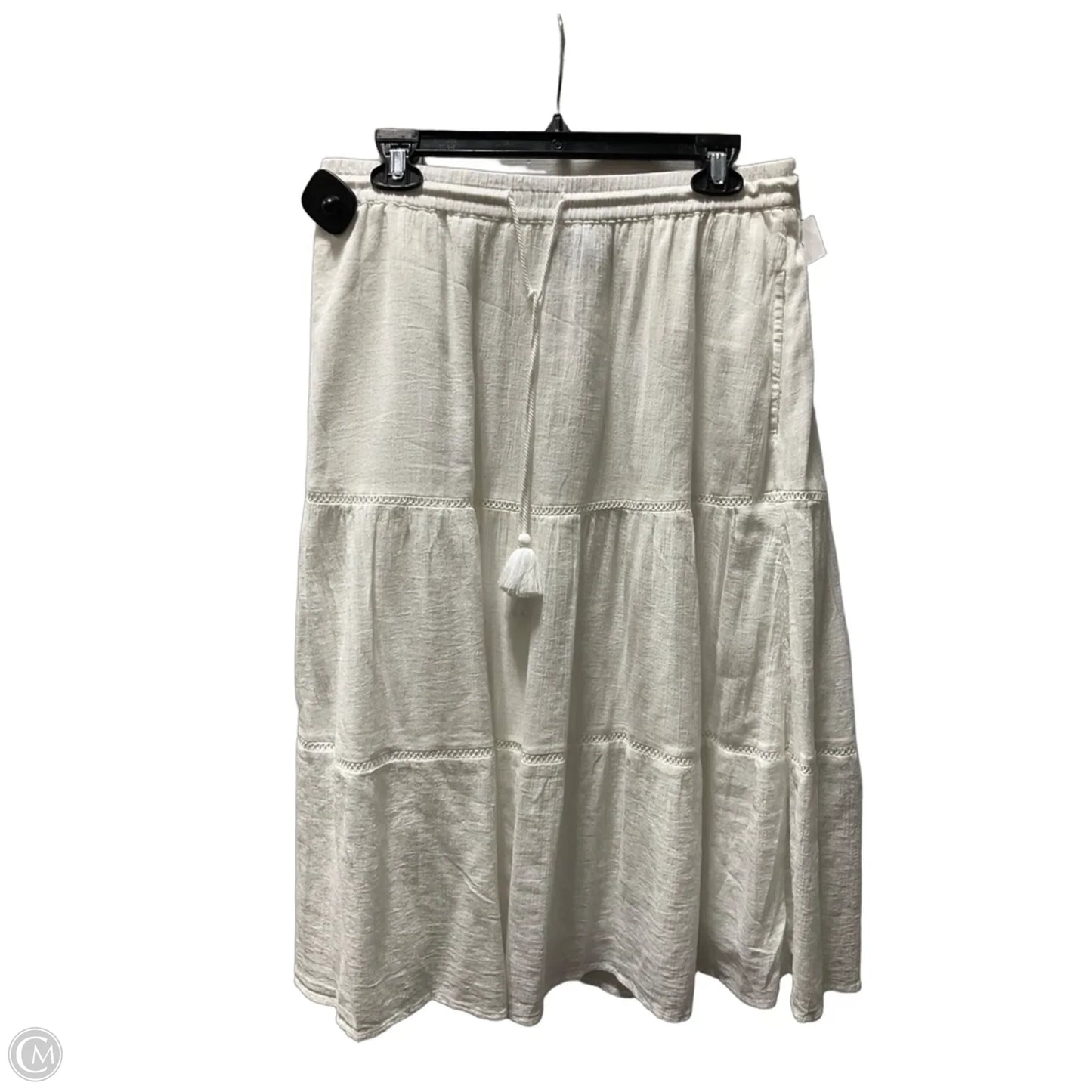 Skirt Maxi By Talbots In White, Size: Mp