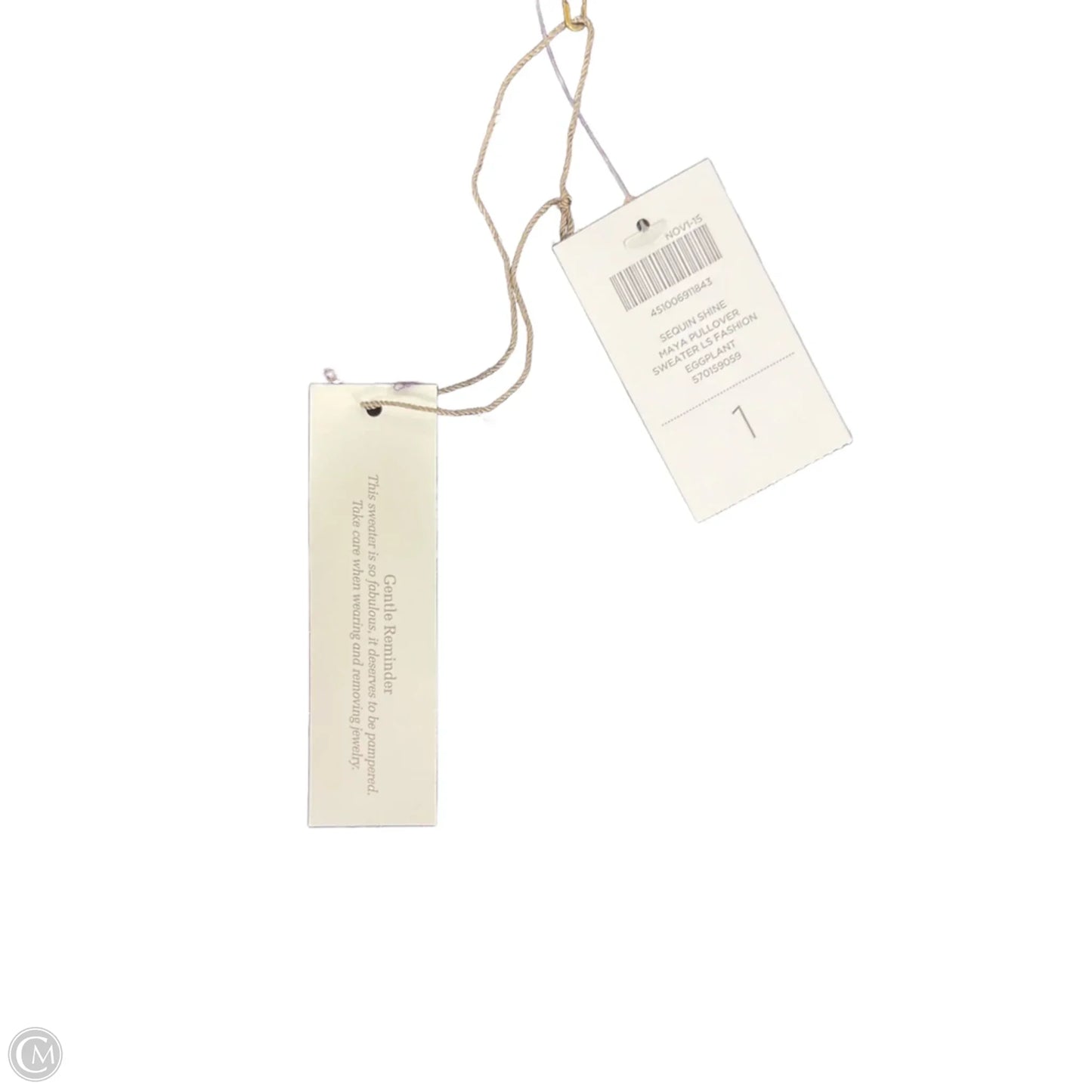 Sweater By Chicos In Purple, Size: M