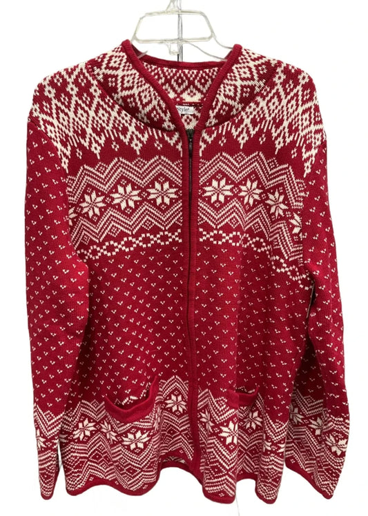 Sweater Cardigan By Northstyle In Red, Size: Xl