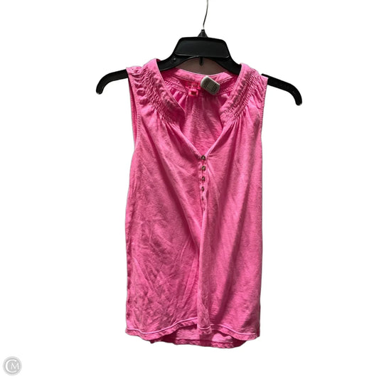 Top Sleeveless Designer By Lilly Pulitzer In Pink, Size: S