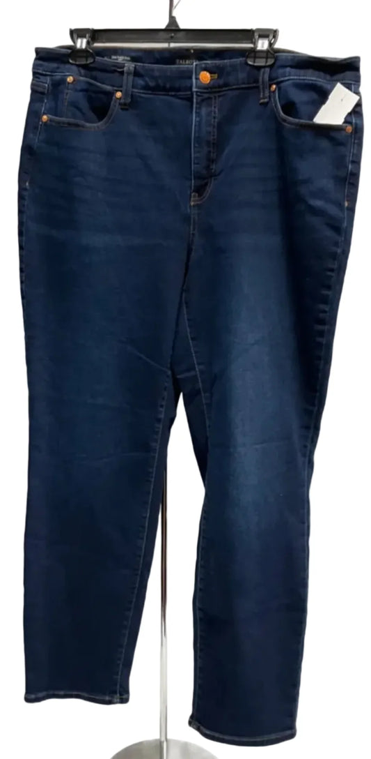 Jeans Skinny By Talbots In Blue, Size: 16