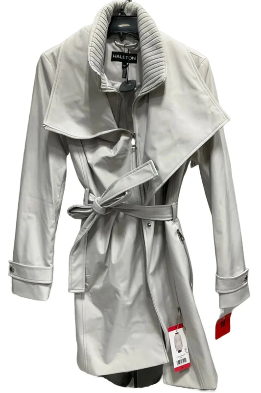 Coat Designer By Halston In Grey, Size: M