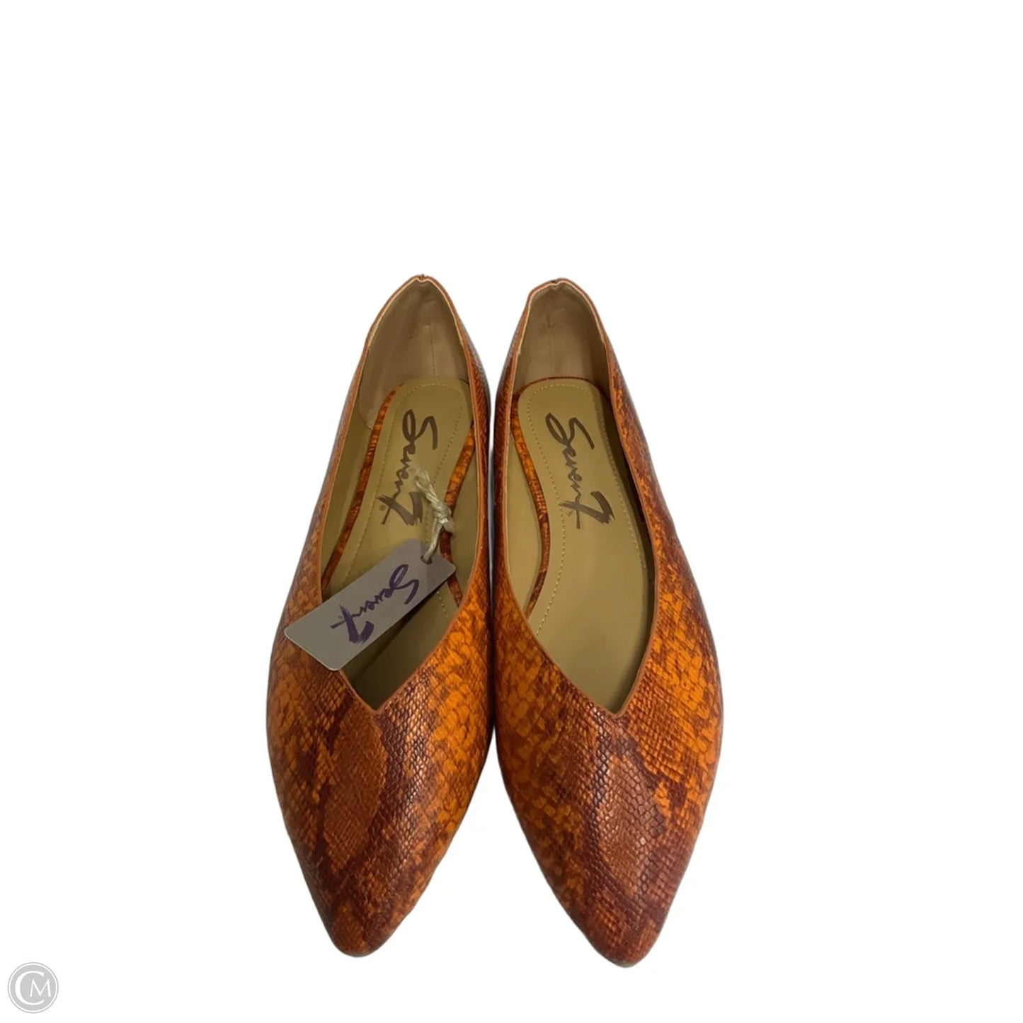 Shoes Flats By Seven 7 In Orange, Size: 9
