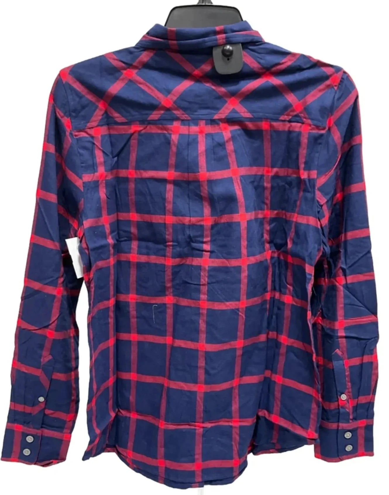 Top Long Sleeve By J. Crew In Plaid Pattern, Size: S