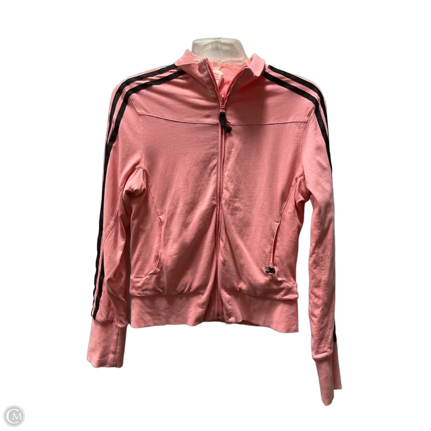 Athletic Jacket By Adidas In Pink, Size: M