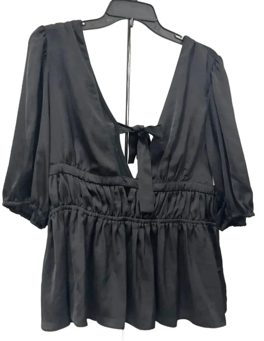 Top Short Sleeve By Dolan Left Coast In Black, Size: L