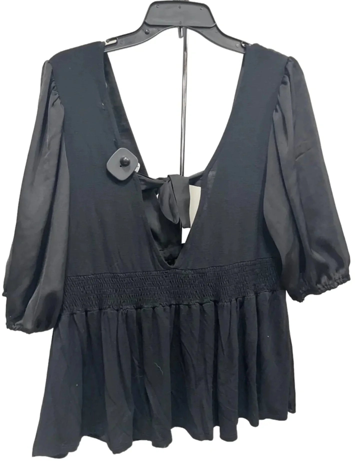 Top Short Sleeve By Dolan Left Coast In Black, Size: L
