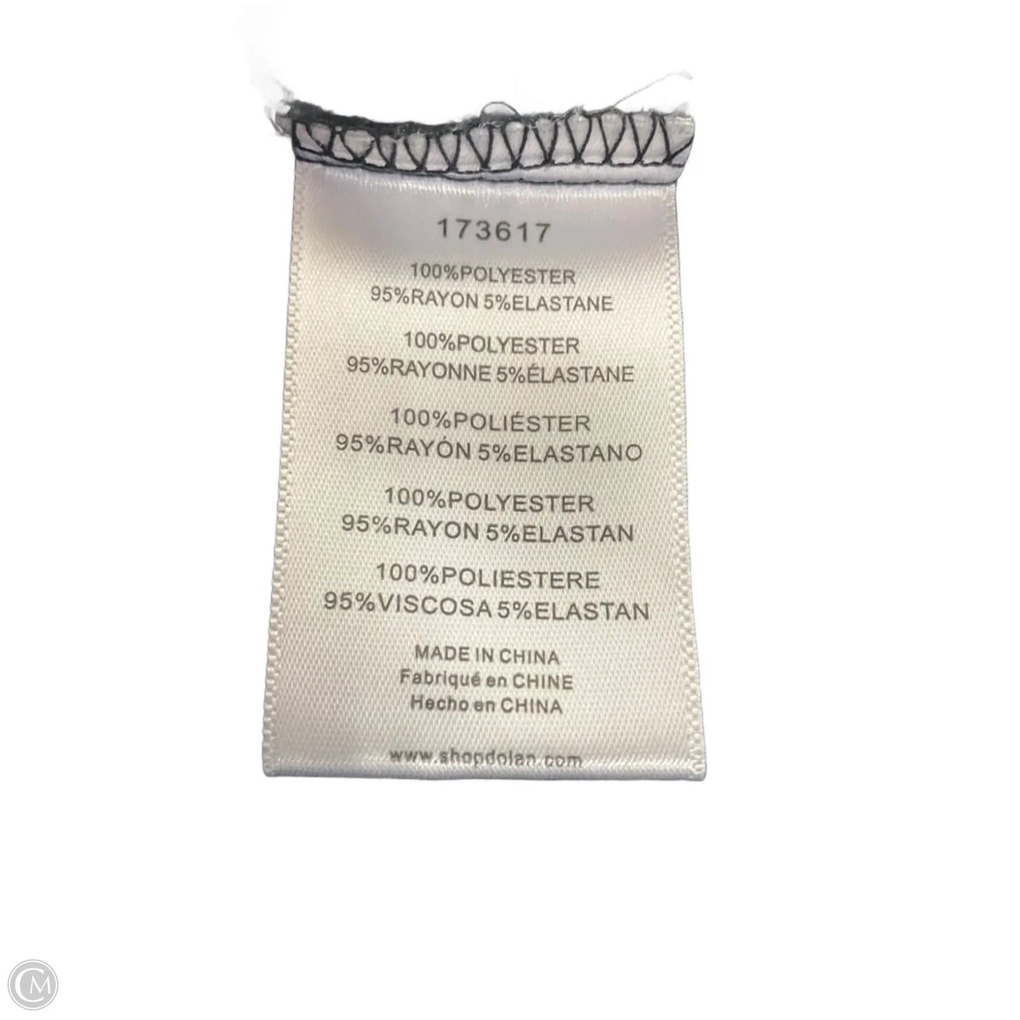 Top Short Sleeve By Dolan Left Coast In Black, Size: L