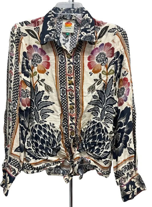 Top Long Sleeve By Farm Rio In Multi-colored, Size: M