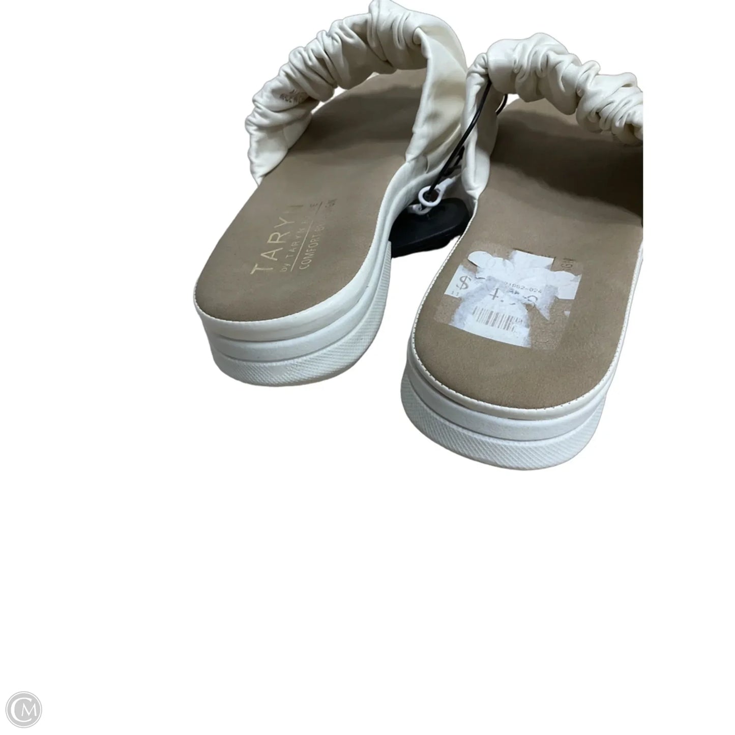 Sandals Flats By Taryn Rose Shoes In White, Size: 6.5