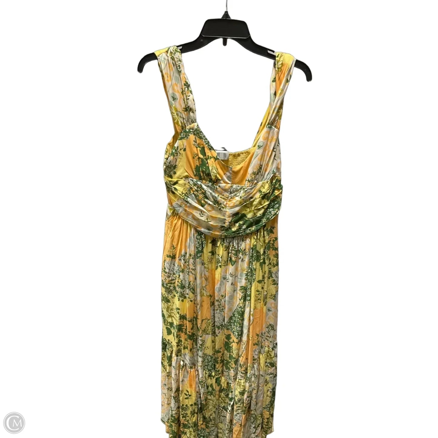 Dress Casual Maxi By Free People In Yellow, Size: L