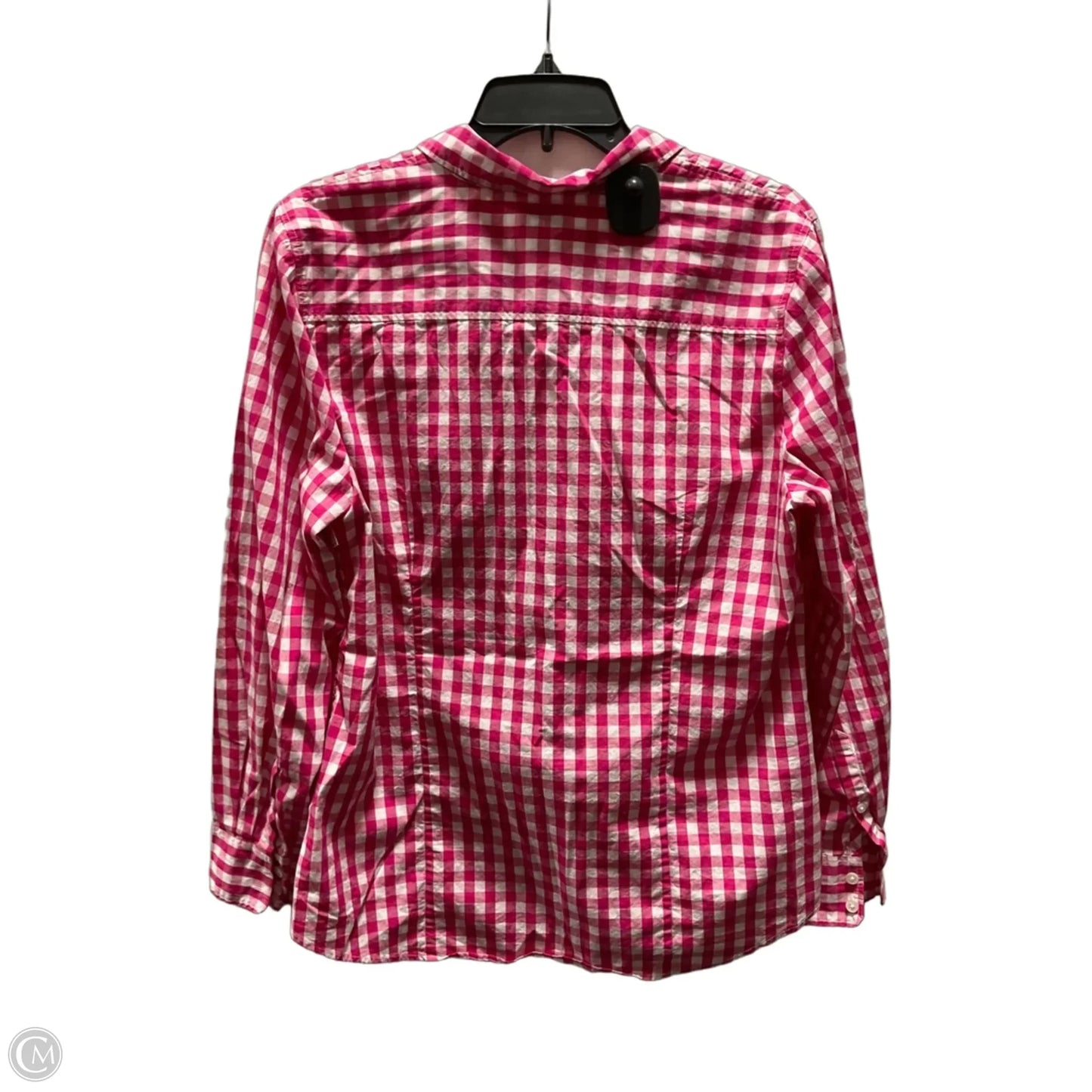 Blouse Long Sleeve By J. Crew In Pink, Size: L