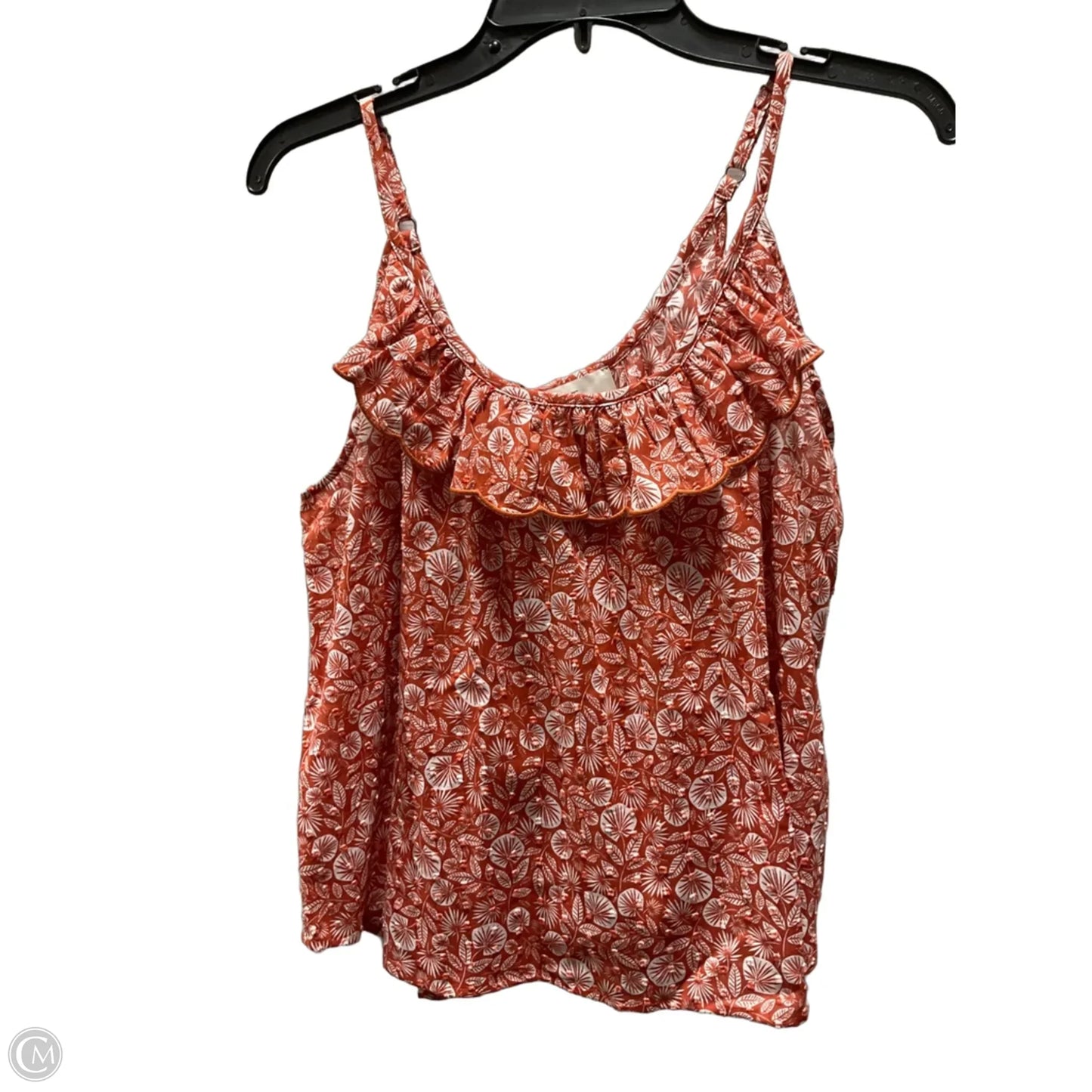 Top Sleeveless By Loft In Orange, Size: S