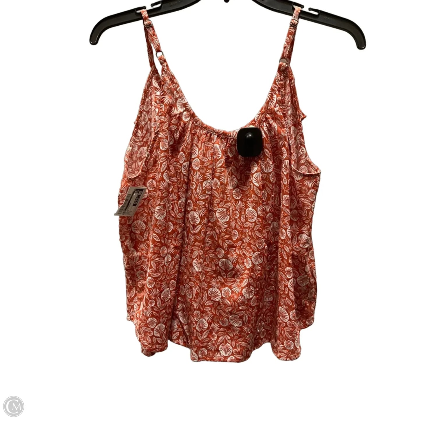 Top Sleeveless By Loft In Orange, Size: S