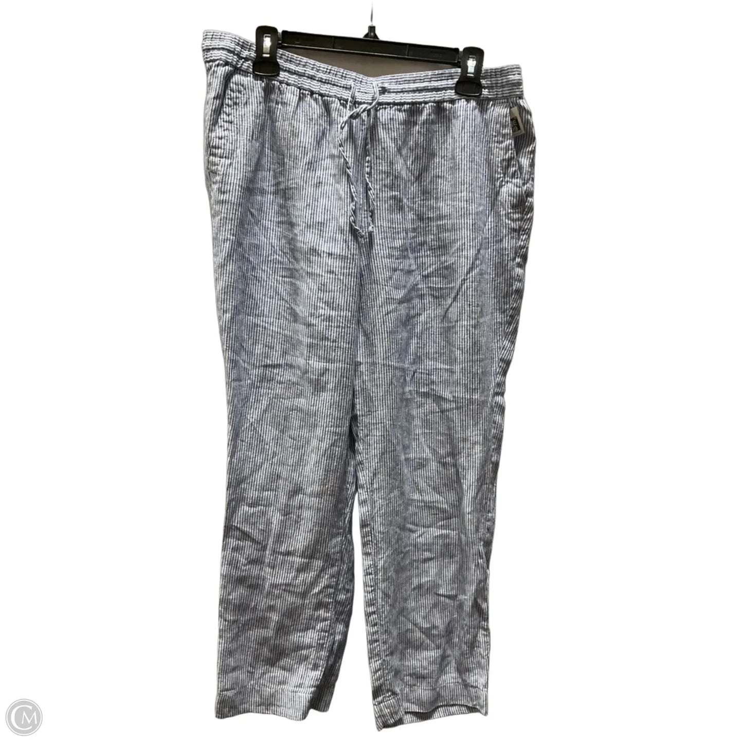 Pants Linen By Talbots In Striped Pattern, Size: 12p