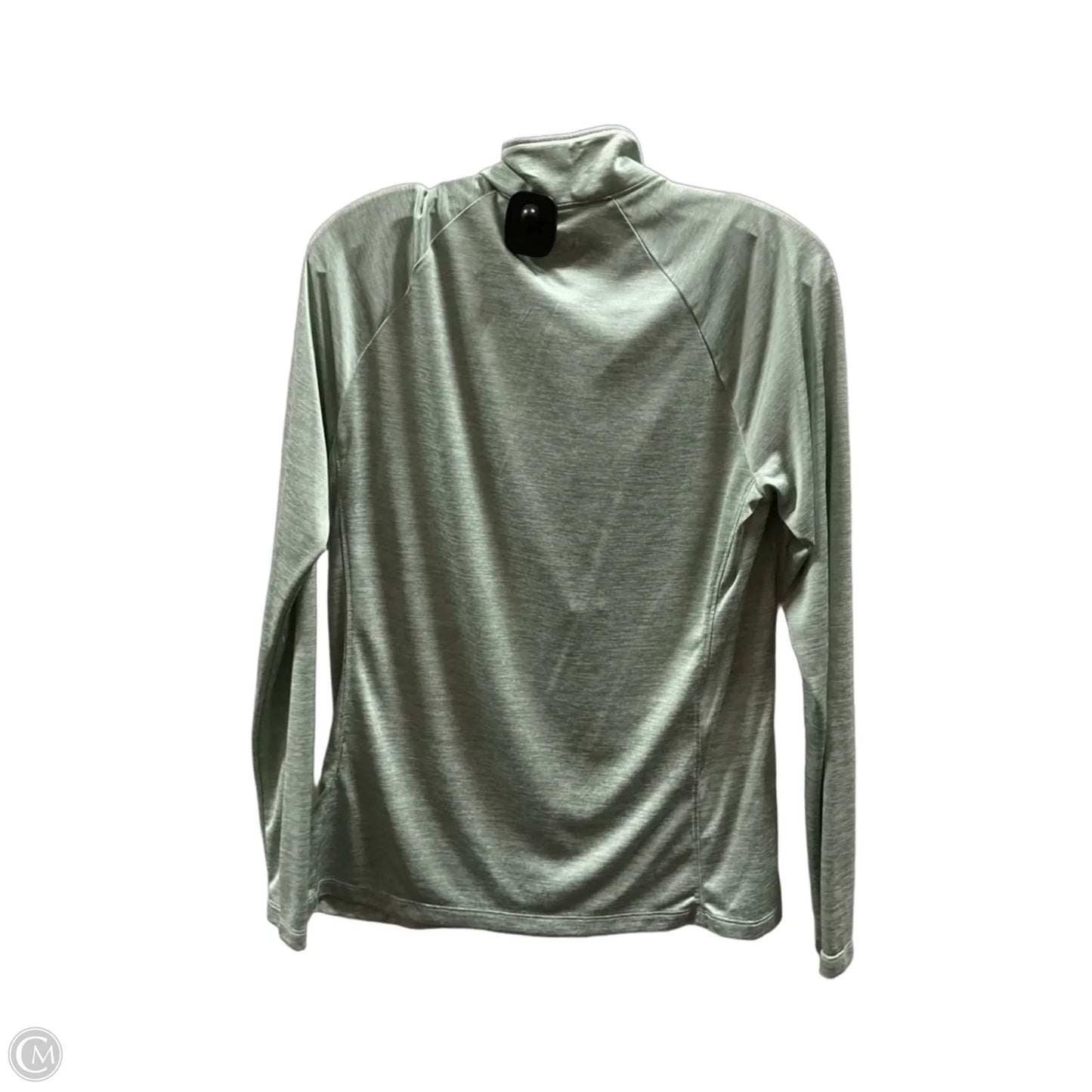 Athletic Top Long Sleeve Collar By Under Armour In Green, Size: Xl