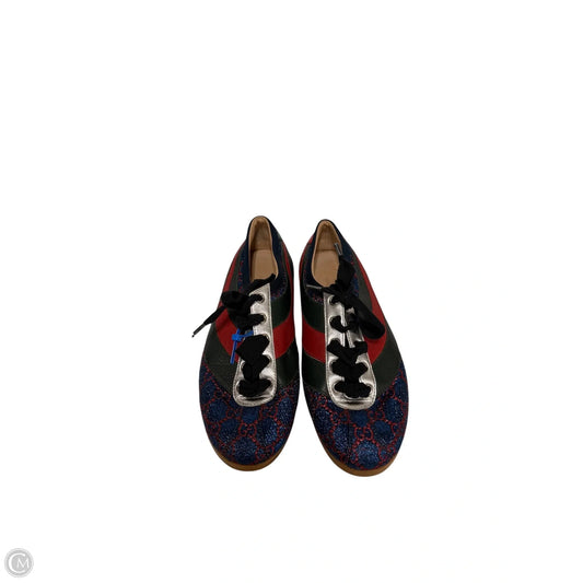 Shoes Designer By Gucci In Blue, Size: 7.5