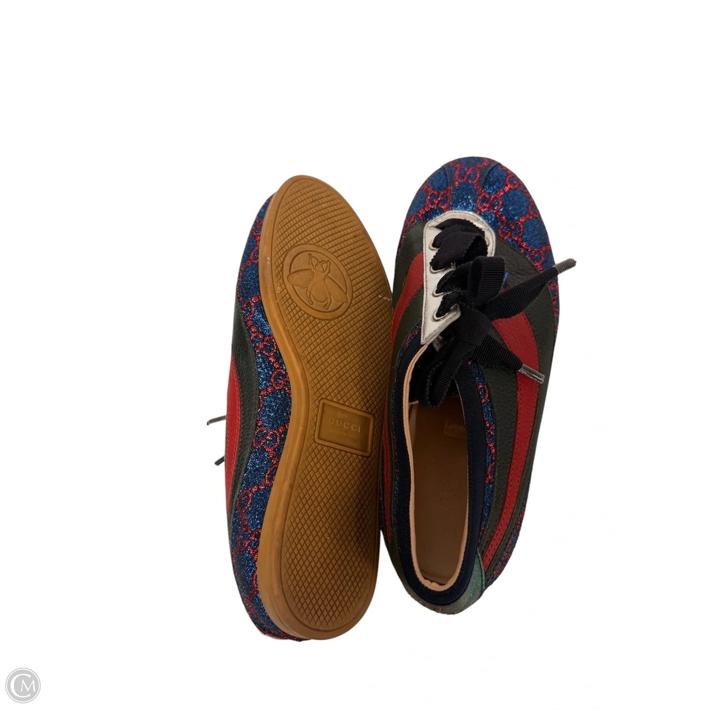 Shoes Designer By Gucci In Blue, Size: 7.5
