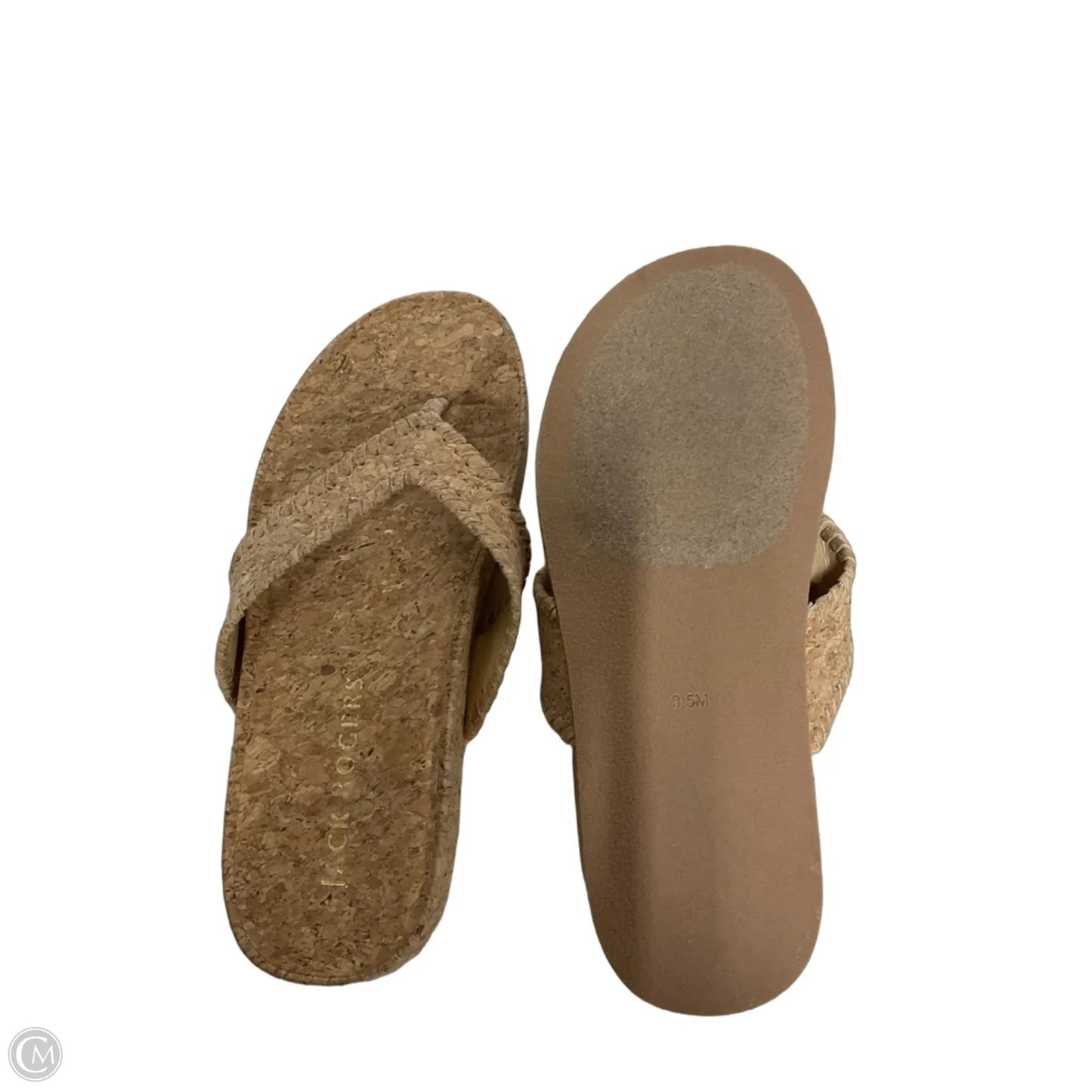 Sandals Flats By Jack Rogers In Tan, Size: 9.5