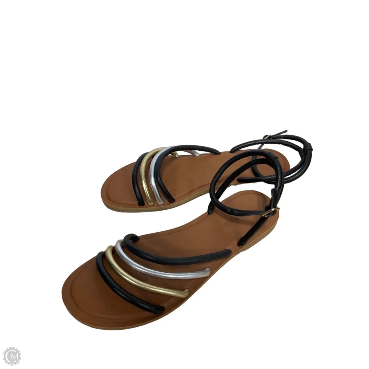 Sandals Flats By Toms In Black, Size: 9
