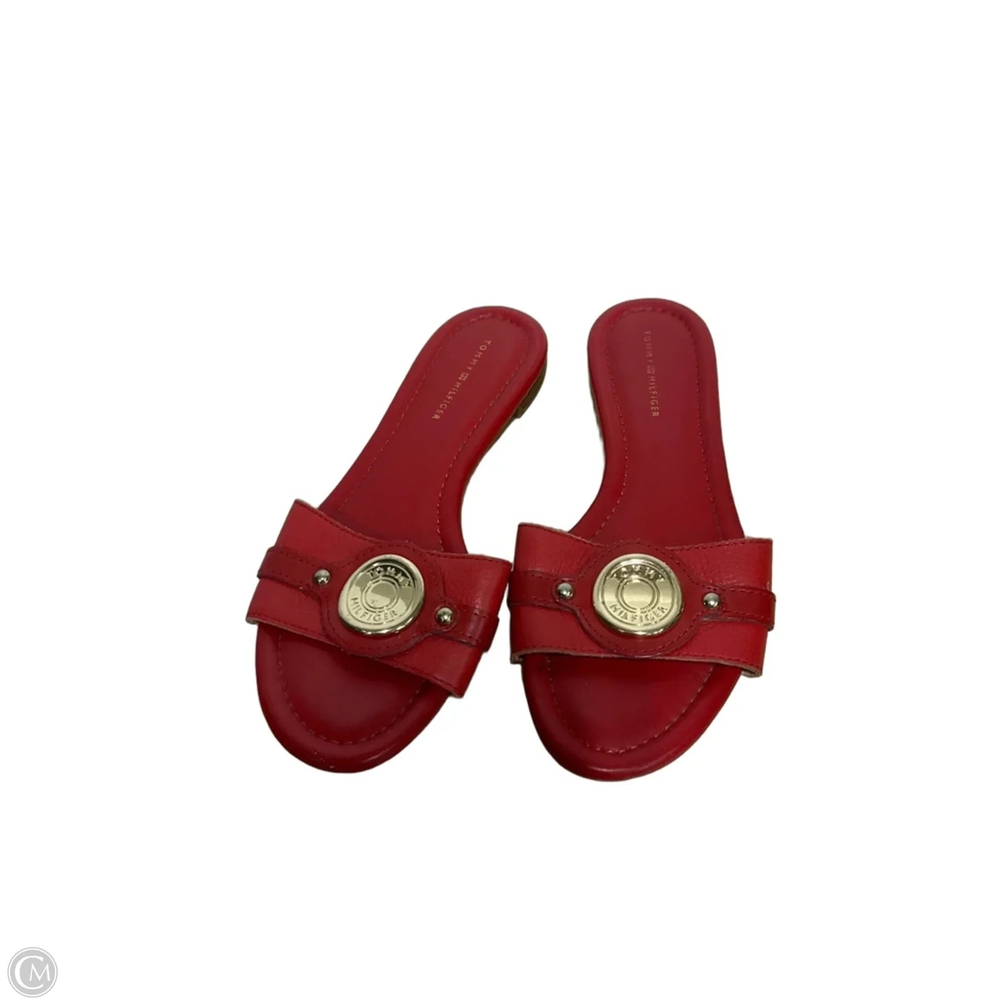 Sandals Flats By Tommy Hilfiger In Red, Size: 6