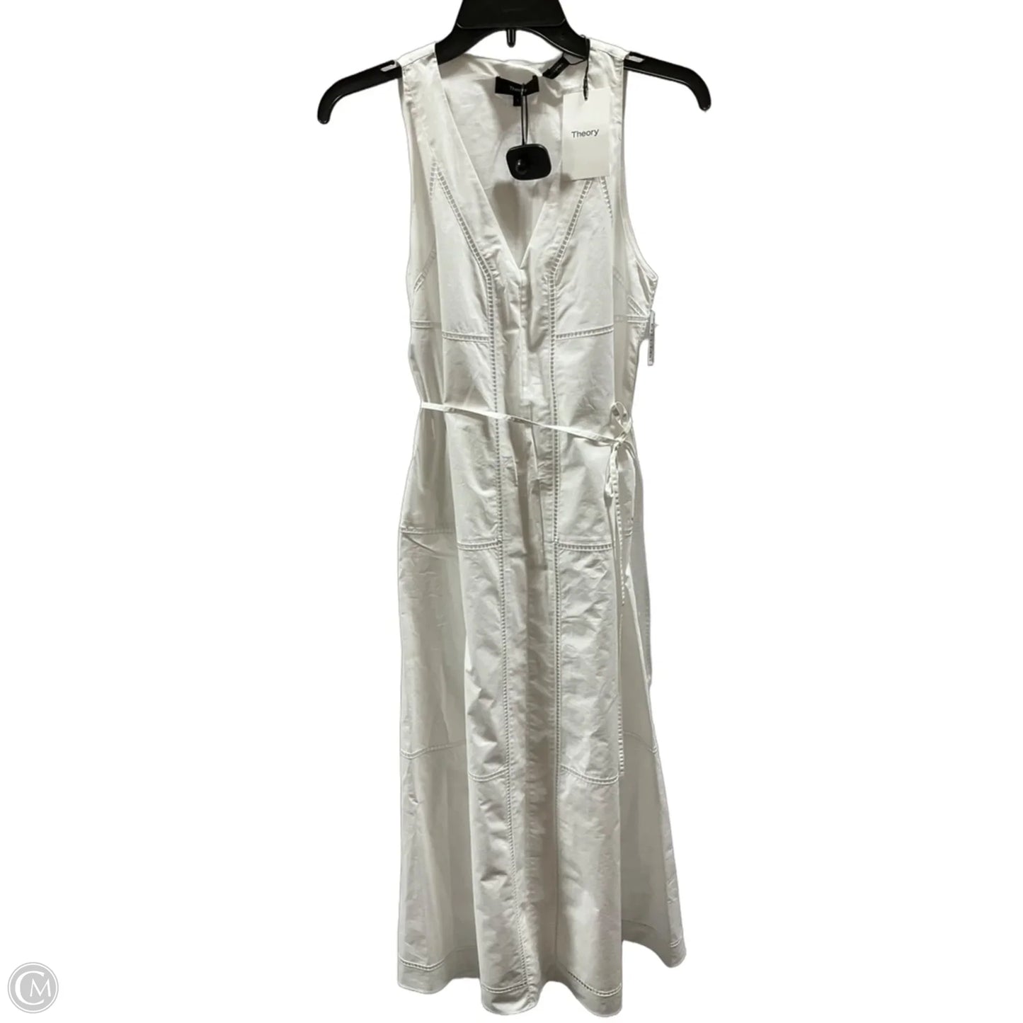 Dress Casual Maxi By Theory In White, Size: S