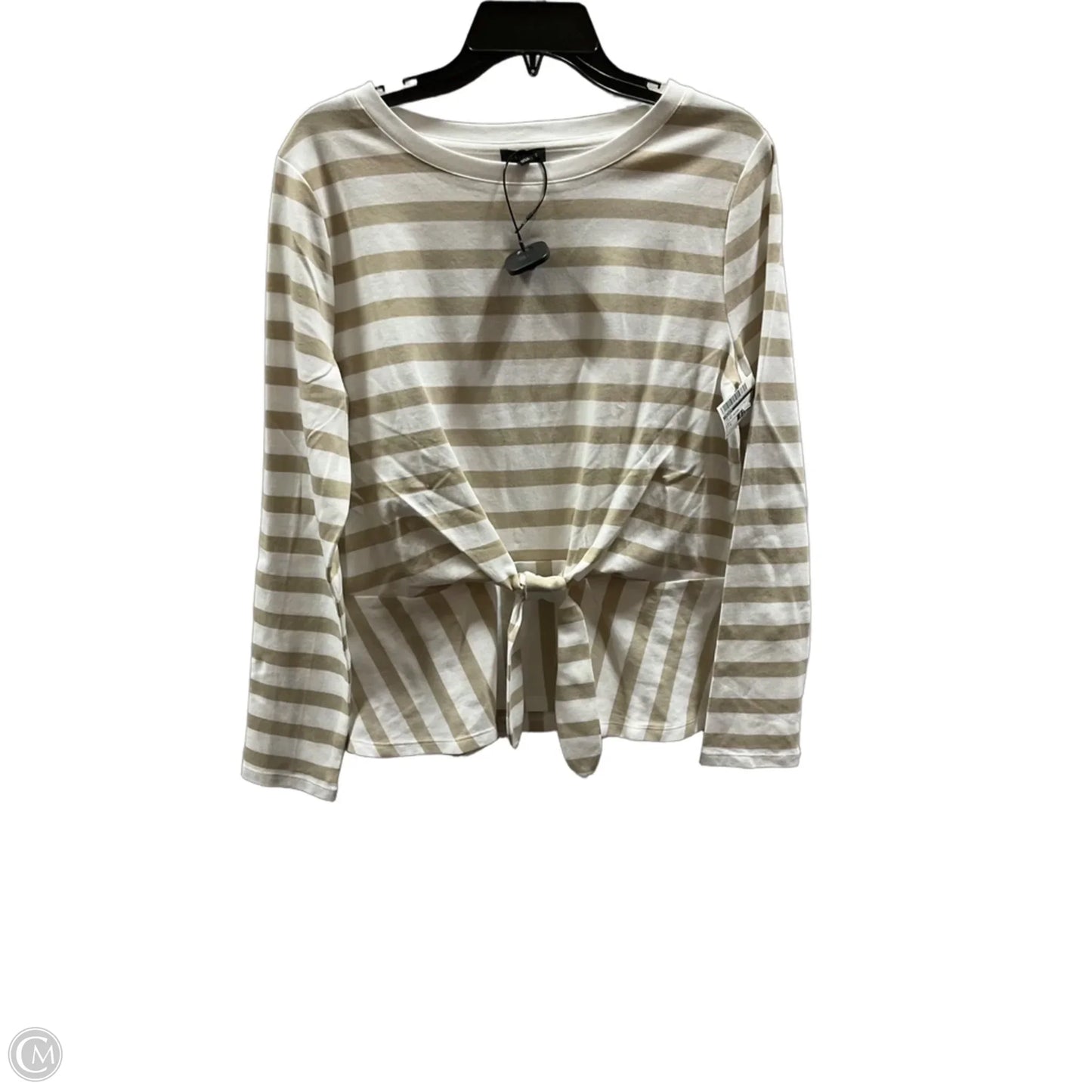 Top Long Sleeve By Talbots In Striped Pattern, Size: M