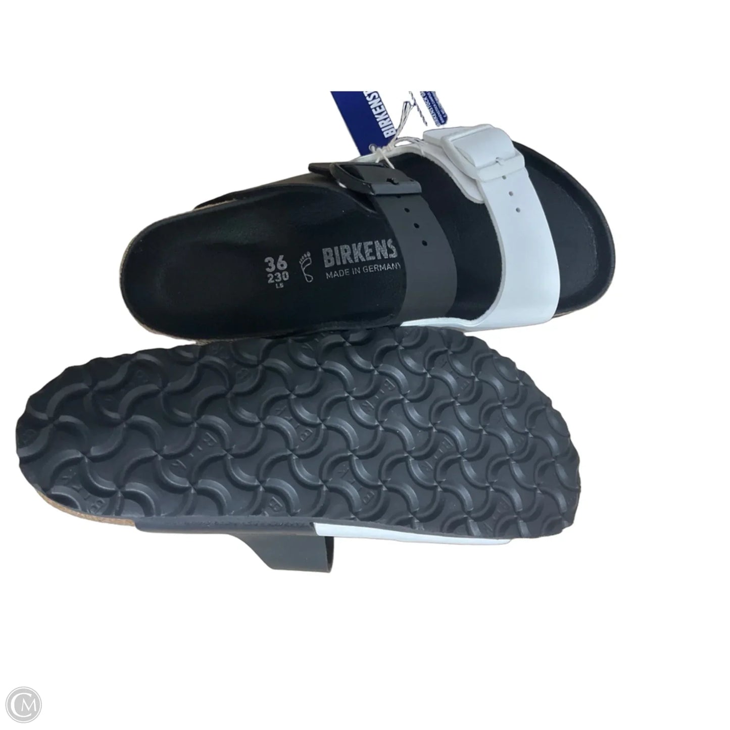 Sandals Flats By Birkenstock In Black, Size: 6