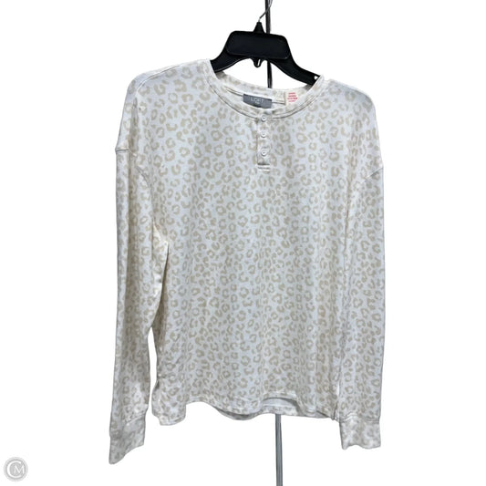 Top Long Sleeve By Loft In Animal Print, Size: M