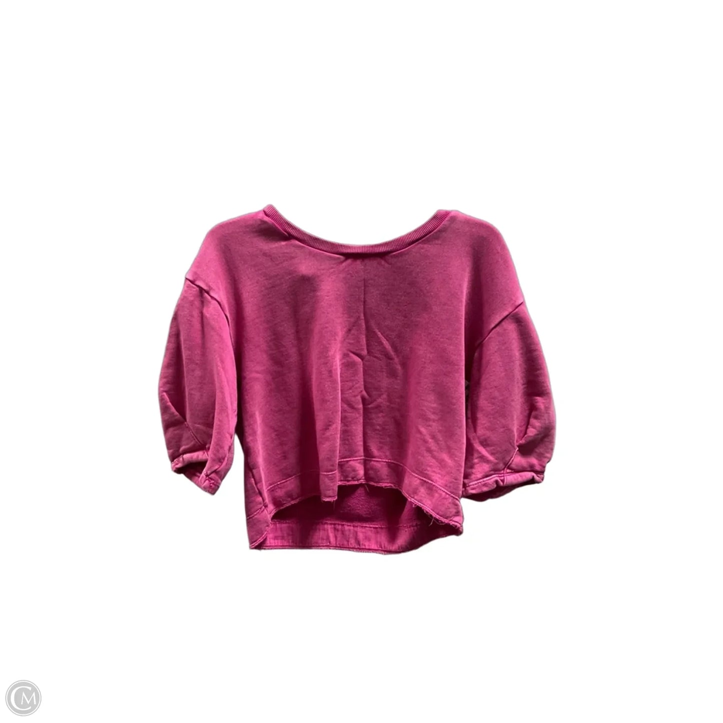 Top Short Sleeve By Anthropologie In Pink, Size: Xsp