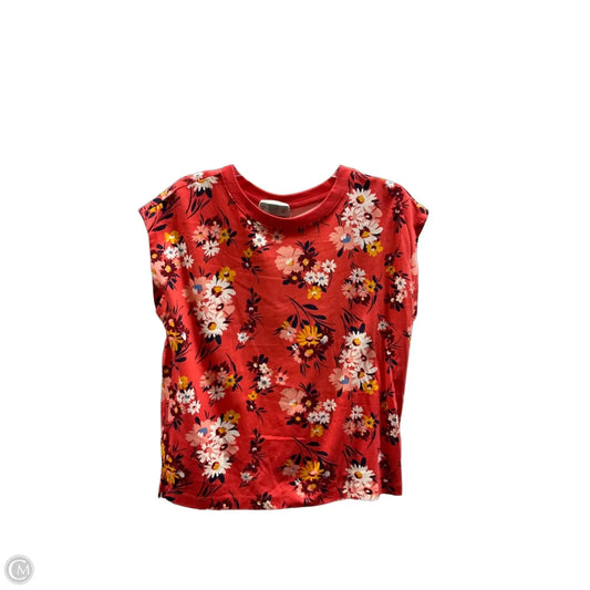 Top Short Sleeve By Loft In Pink, Size: Sp
