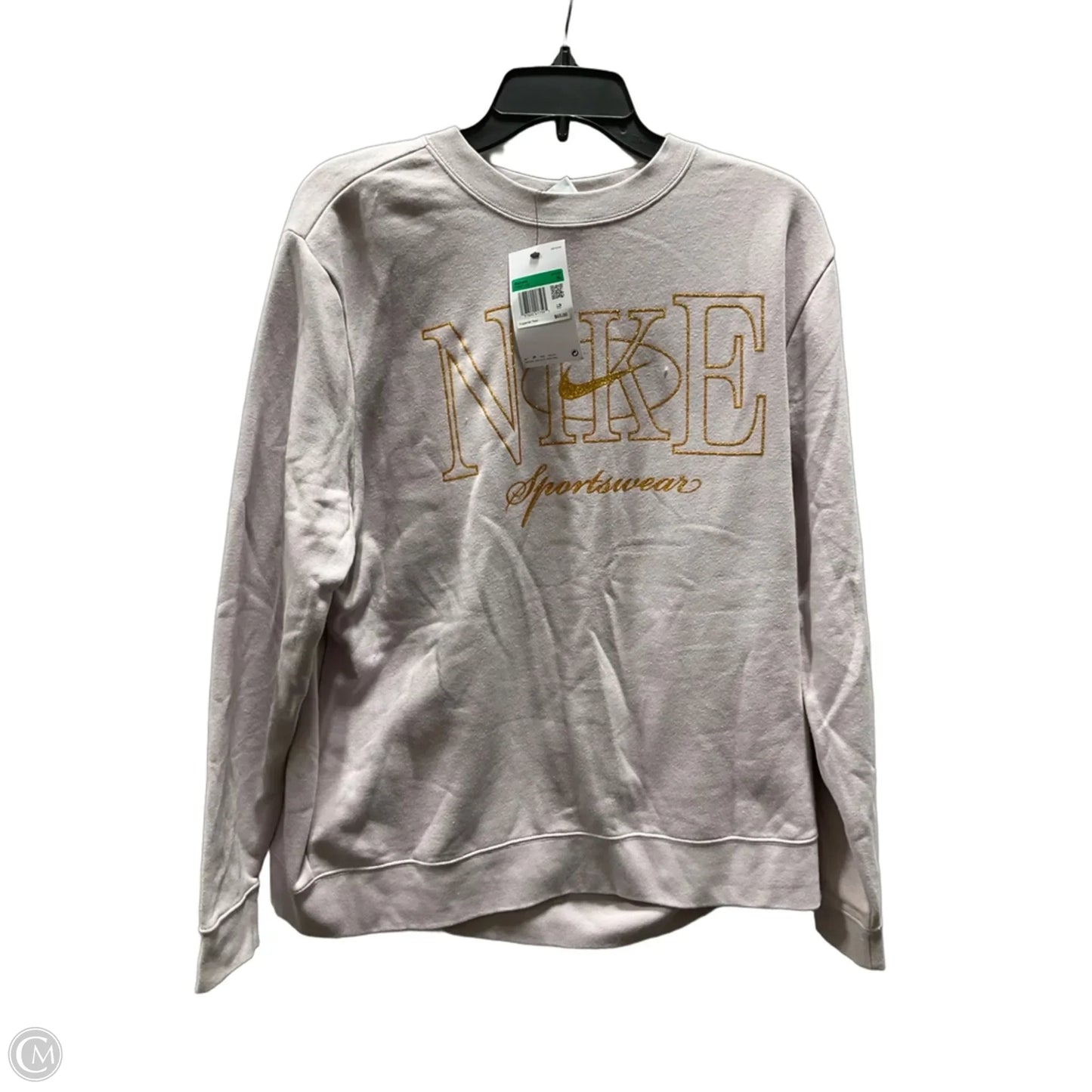 Sweatshirt Crewneck By Nike In Purple, Size: Xl