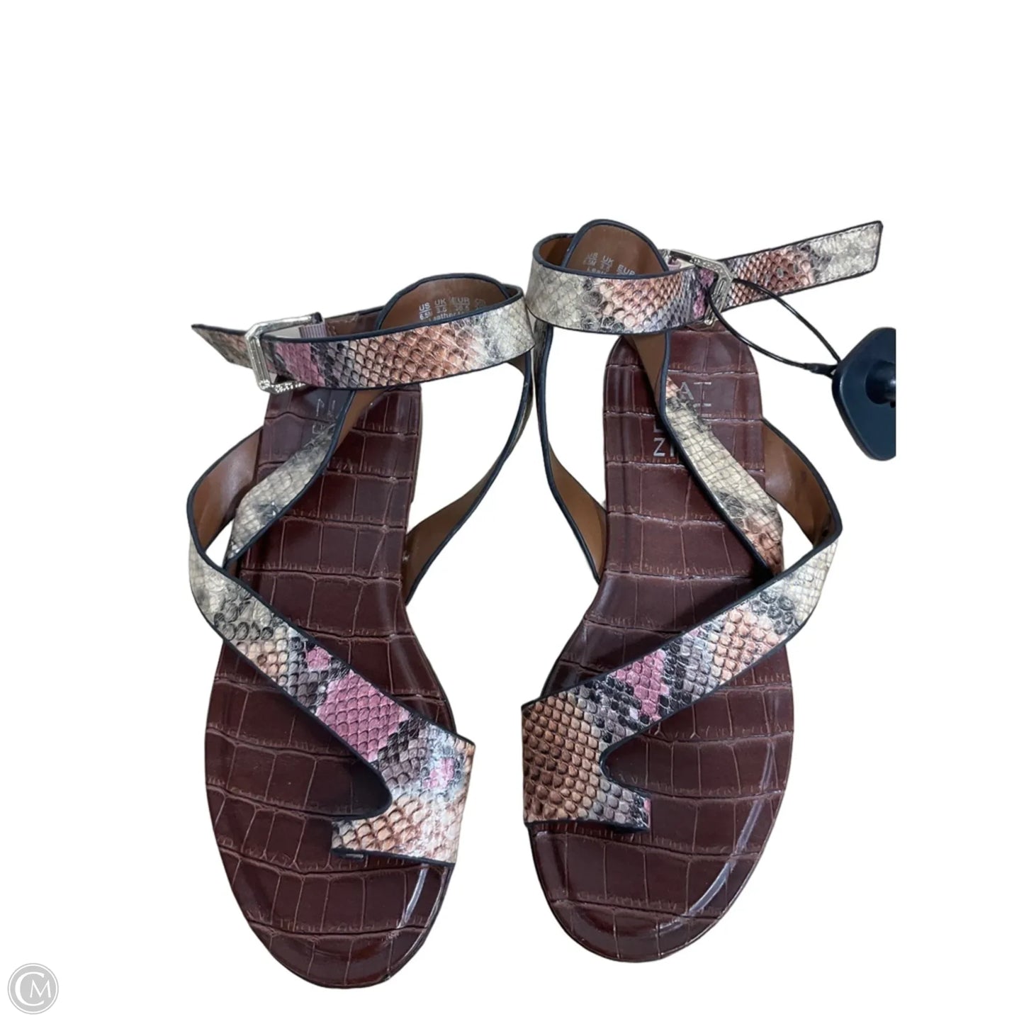 Sandals Flats By Naturalizer In Animal Print, Size: 6.5