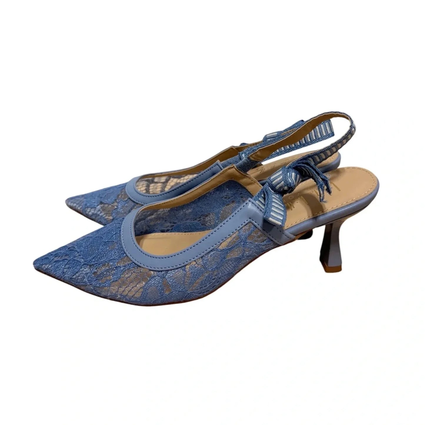 Shoes Heels Kitten By Nicole By Nicole Miller In Blue, Size: 8