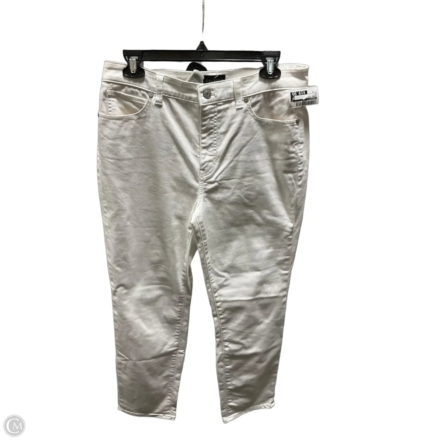 Jeans Straight By Talbots In White, Size: 8