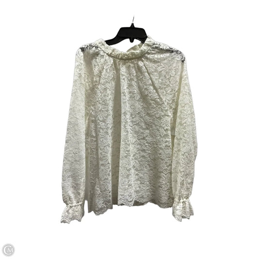 Top Long Sleeve By Cma In White, Size: Xl